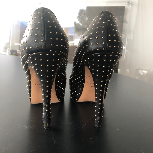 Brian Atwood Platform Studded Pumps - Picture 2 of 6